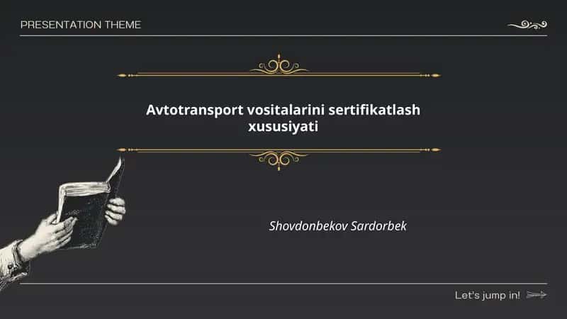 Avtotransport vositalarini sertifikatlash xususiyati 1