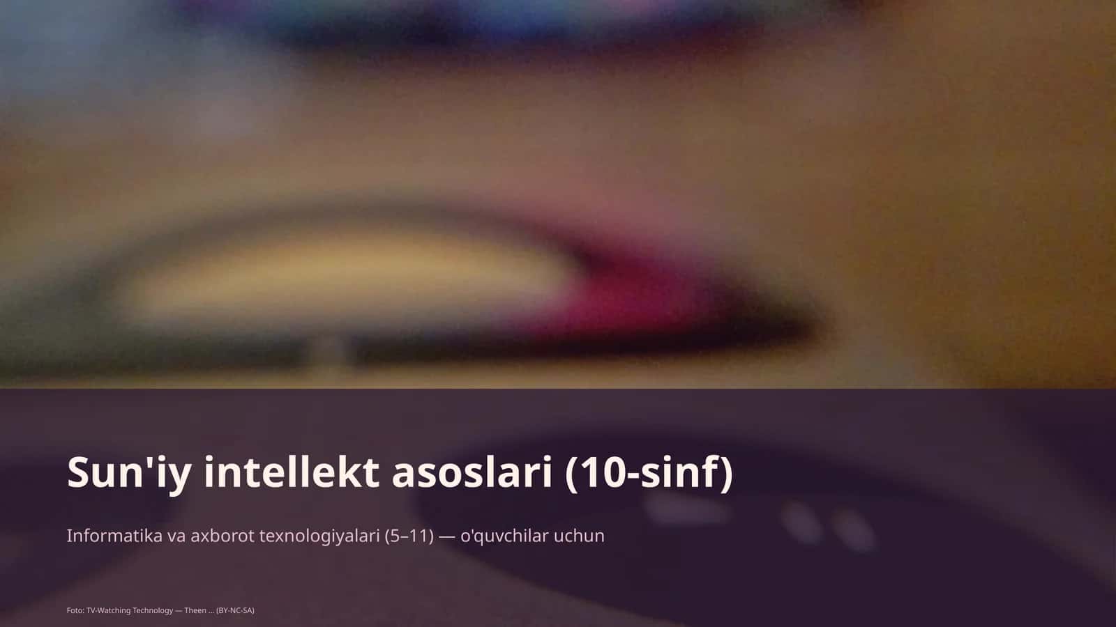 Sun'iy intellekt asoslari (10-sinf) 1