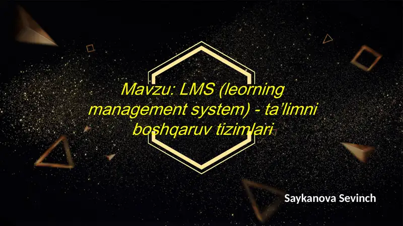 LMS (Learning Management System) 1
