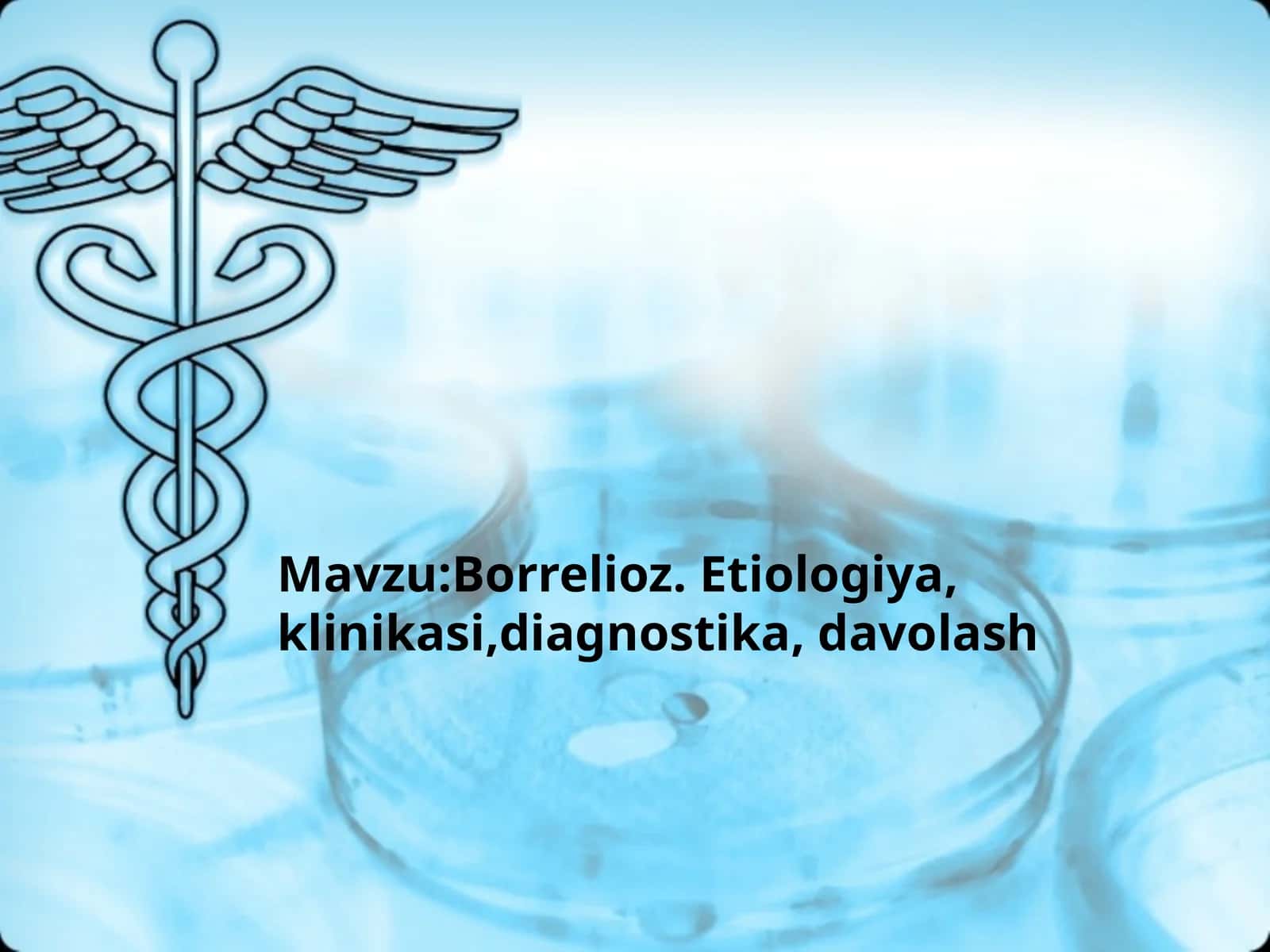 Borrelioz.Etiologiya,klinikasi,diagnostika,davolash 1