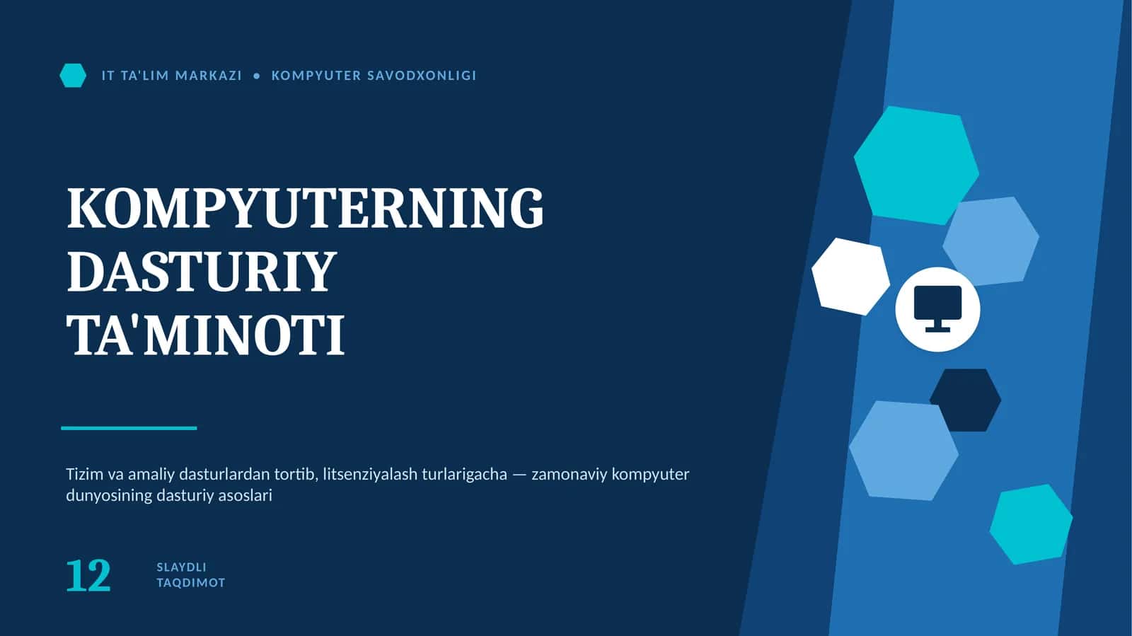 Dasturiy ta'minot nima? 1