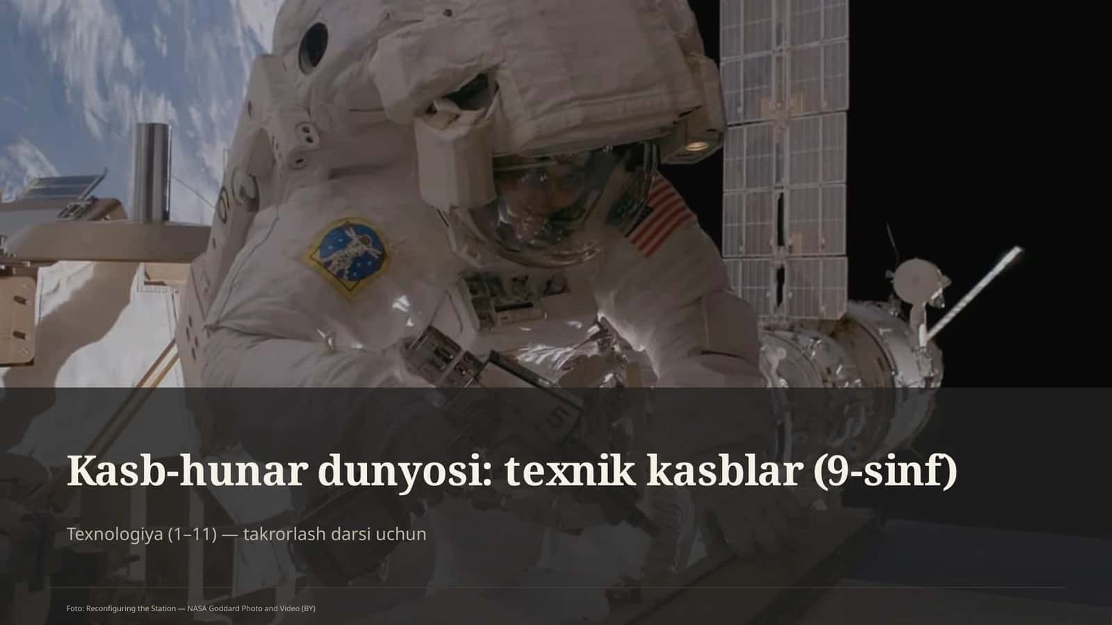Kasb-hunar dunyosi: texnik kasblar (9-sinf) 1