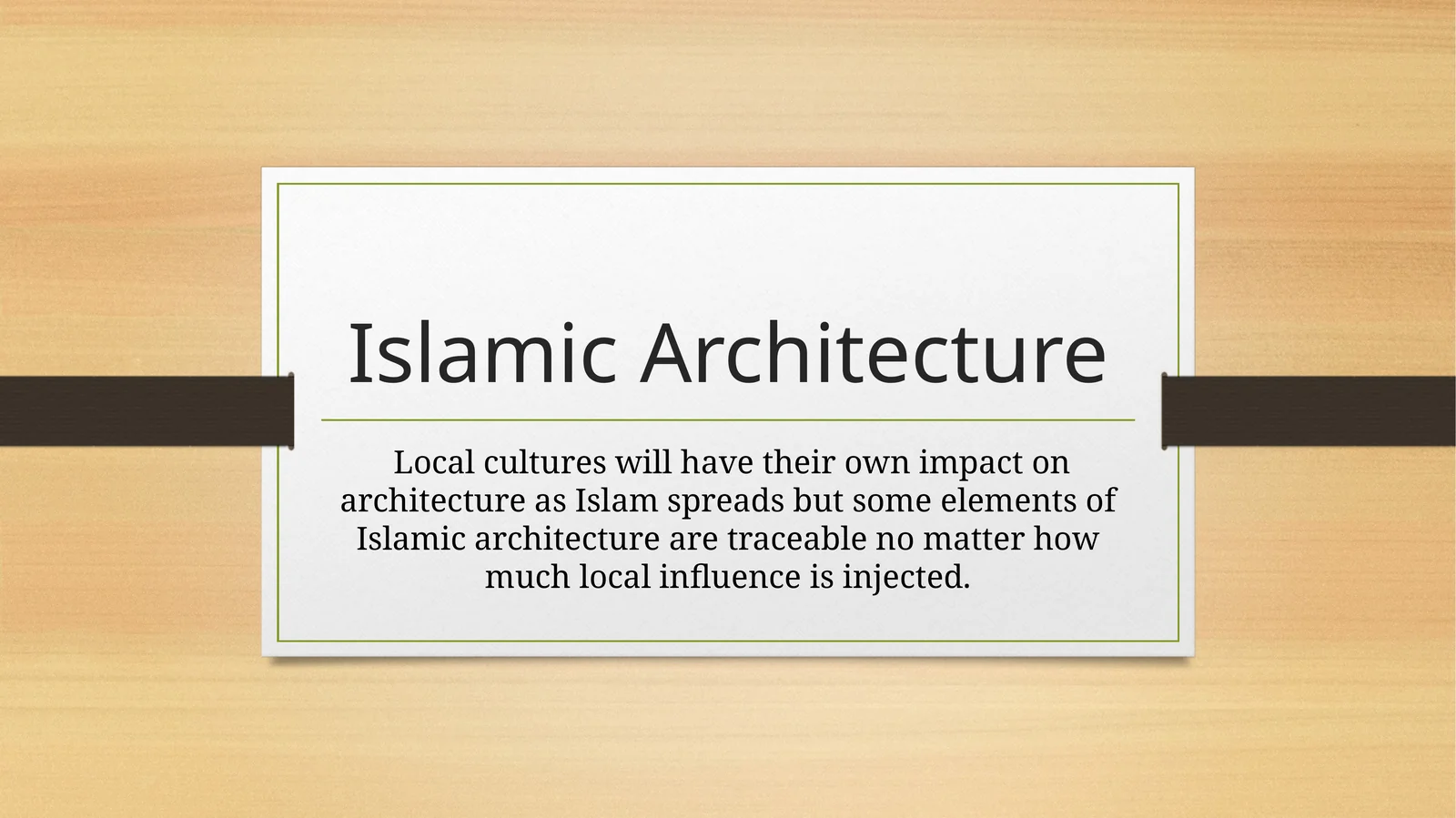 Islamic Architecture 1
