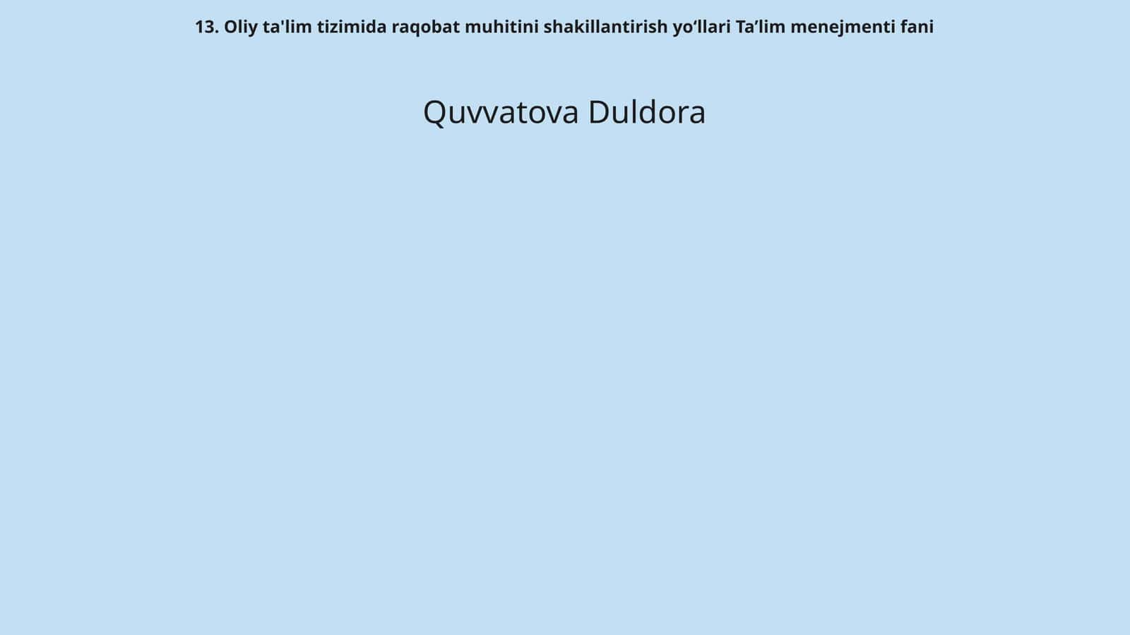 Ta’lim menejmenti fani 1