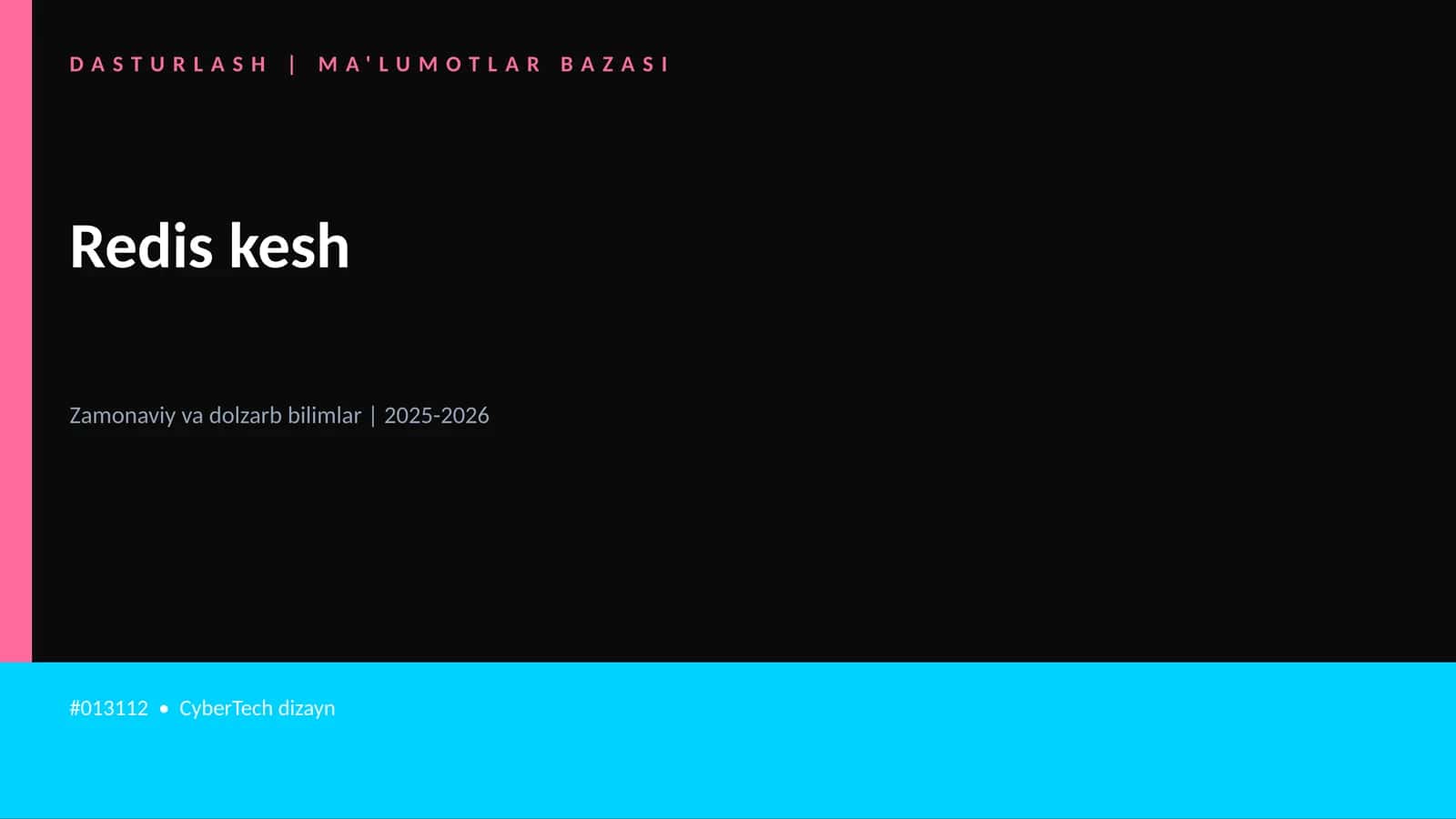 Redis kesh 1