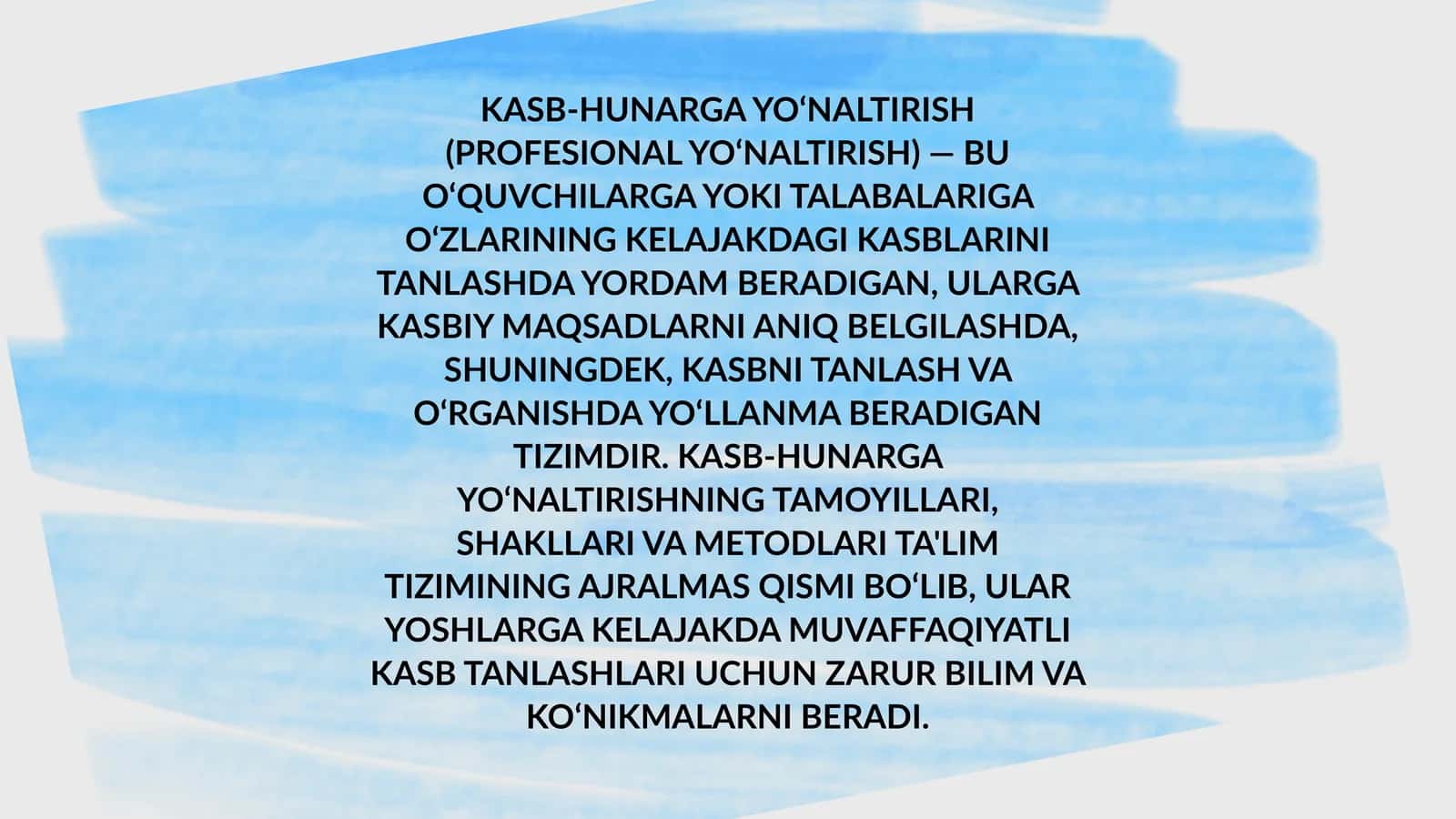 KASB-HUNARGA YO‘NALTIRISH (PROFESIONAL YO‘NALTIRISH) 1