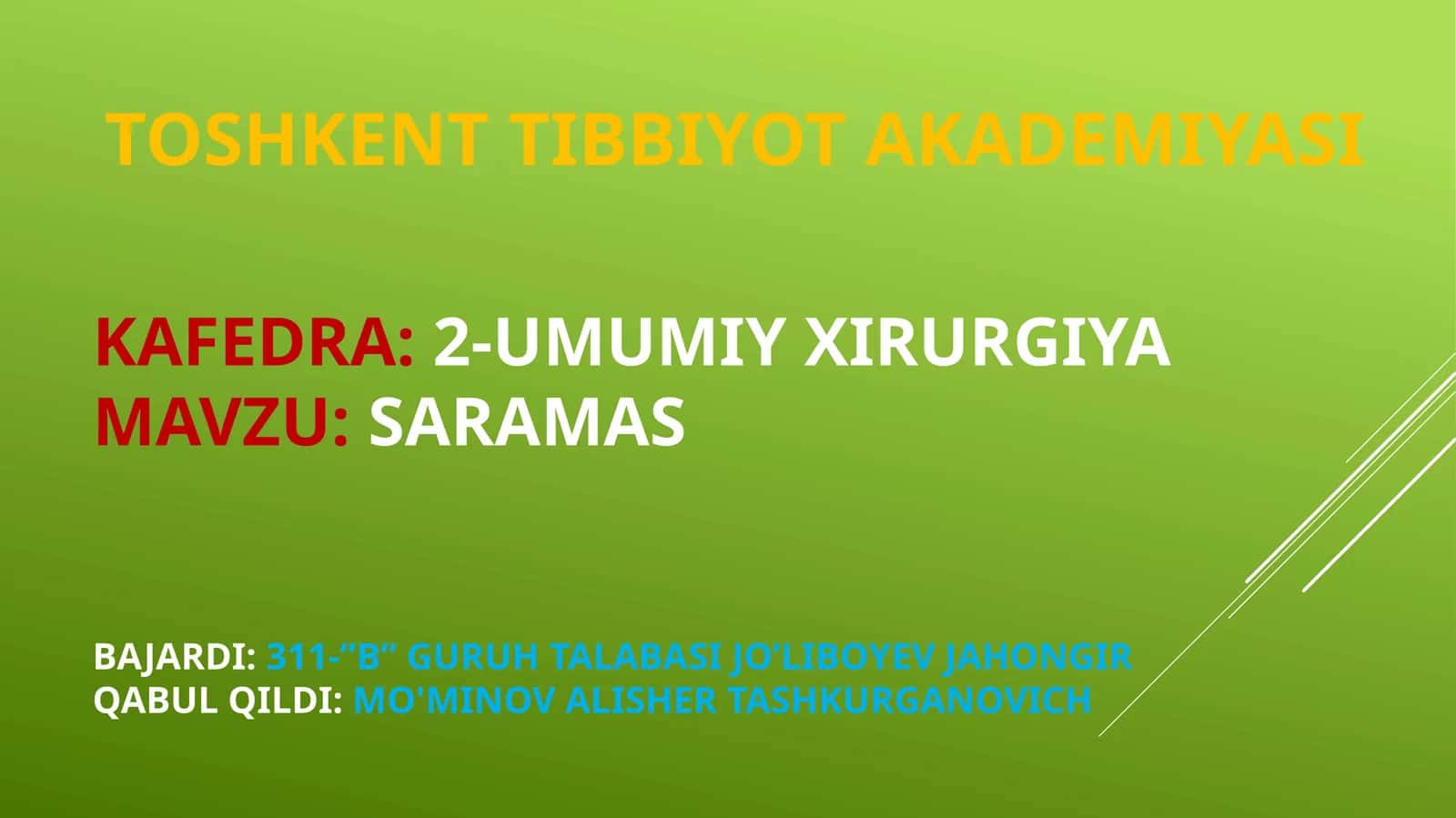 Saramas 1
