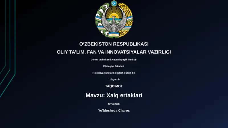 Xalq ertaklari 1