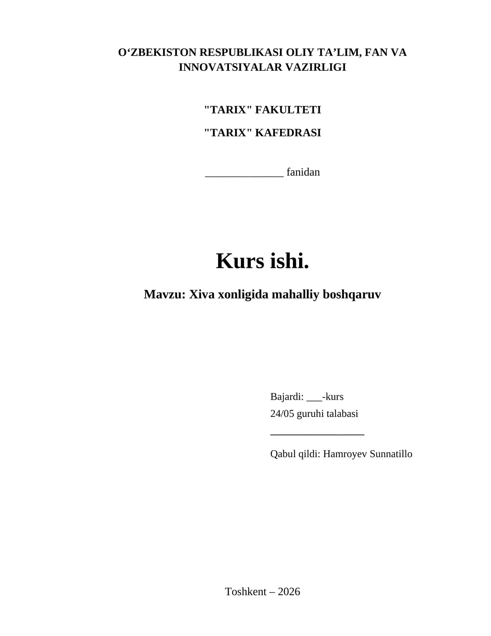 Xiva xonligida mahalliy boshqaruv 1
