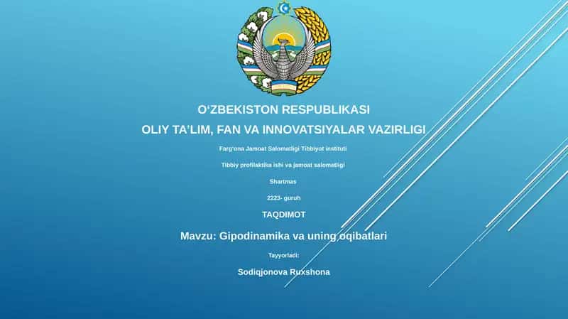 Gipodinamika va uning oqibatlari 1
