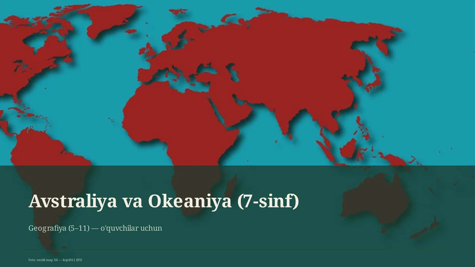 Avstraliya va Okeaniya (7-sinf) 1