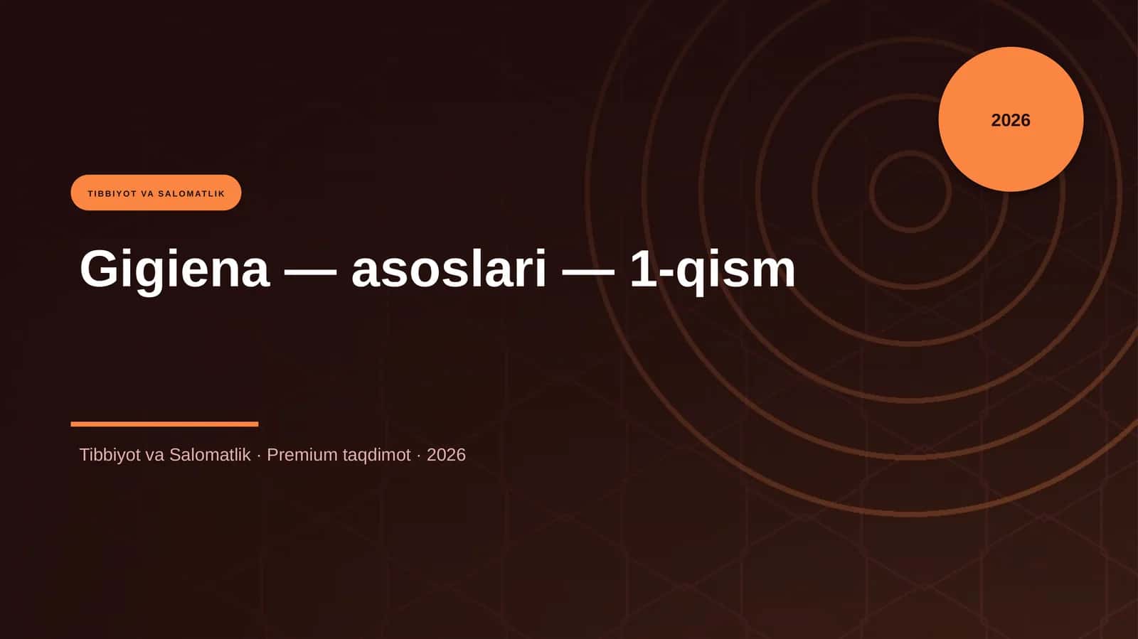 Gigiena — asoslari — 1-qism 1