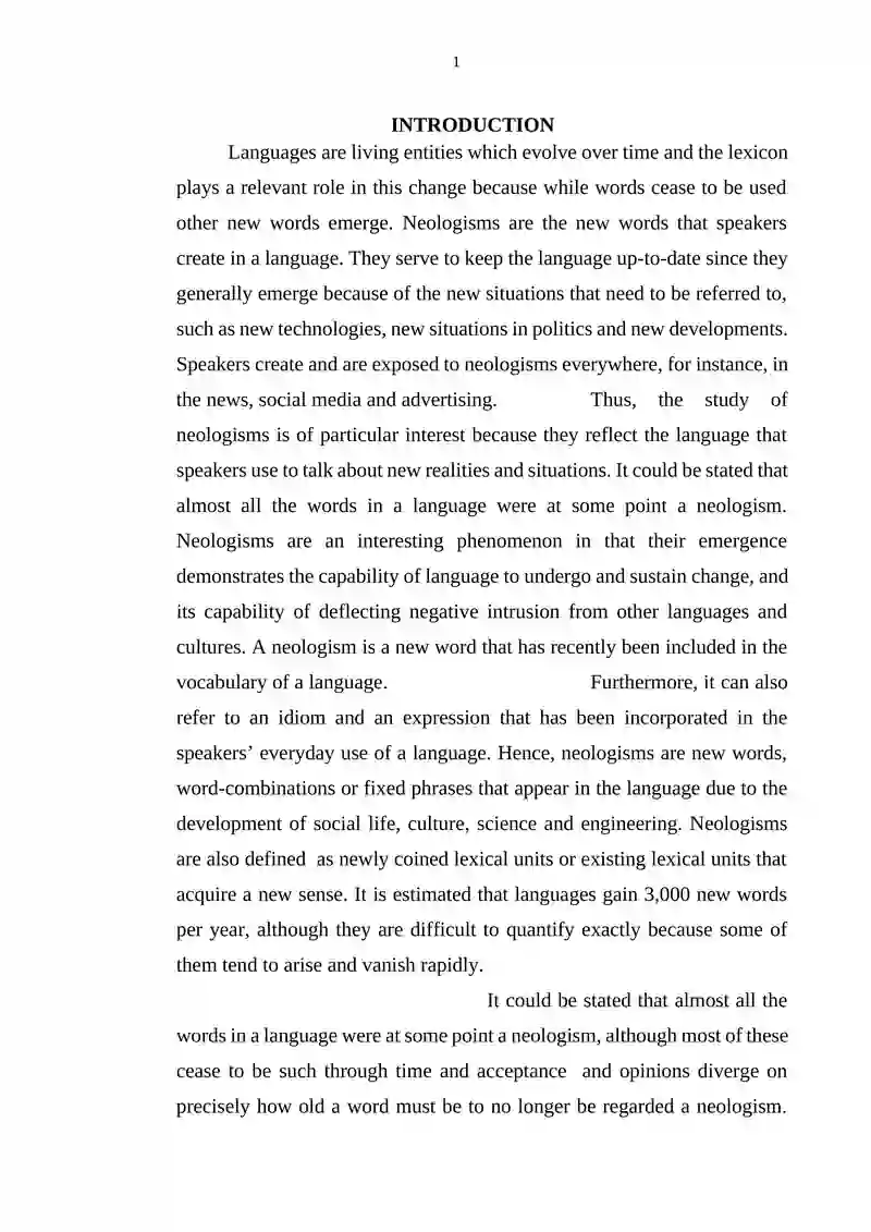 Neologisms Study Guide