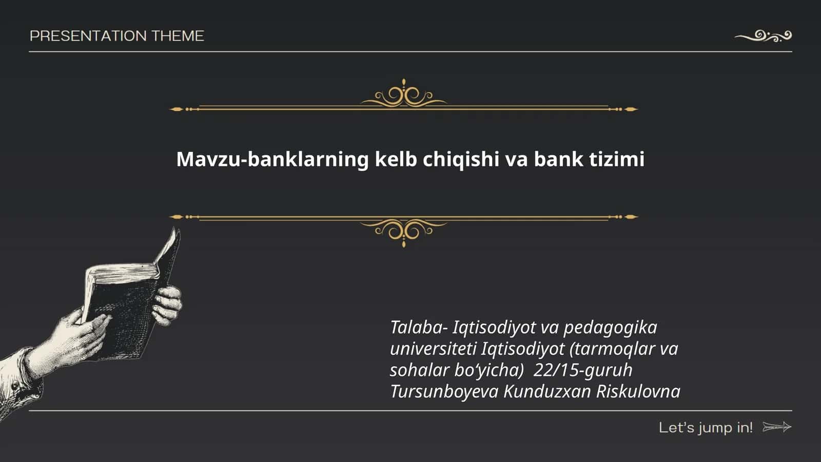 Mavzu-banklarning kelb chiqishi va bank tizimi 1