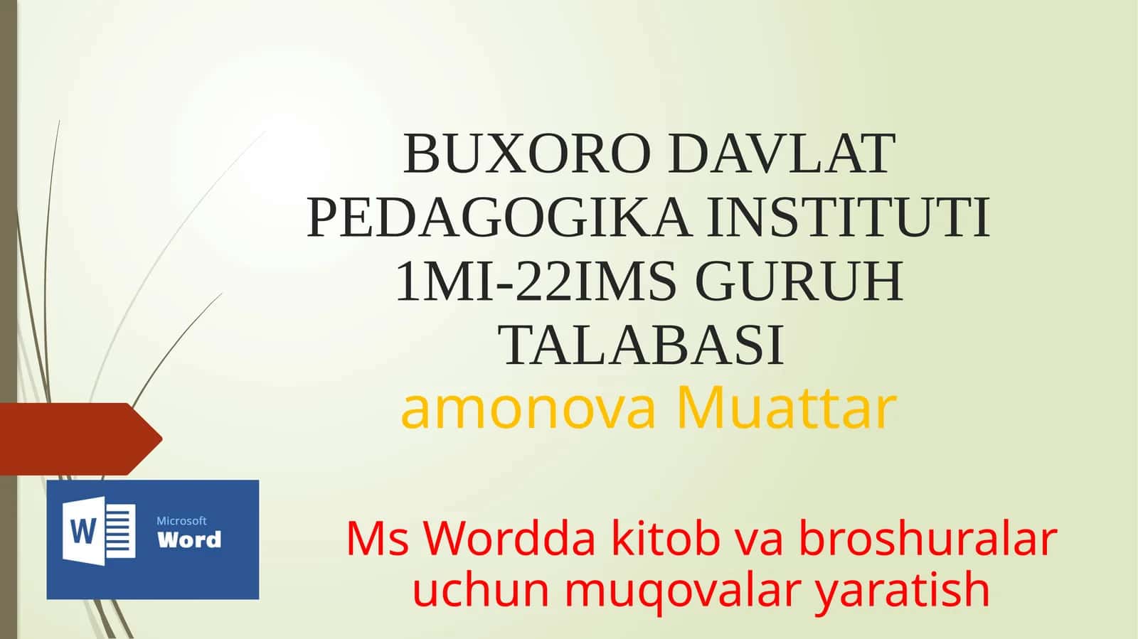 Muqovalar yaratish 1