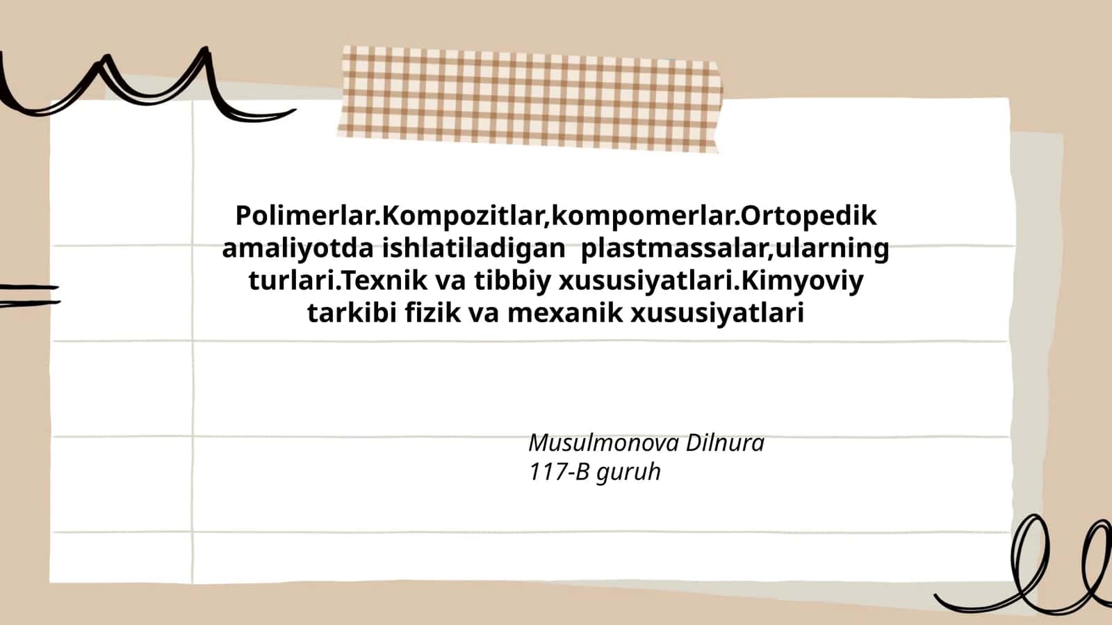 Ortopedik amaliyot plastmassalari 1
