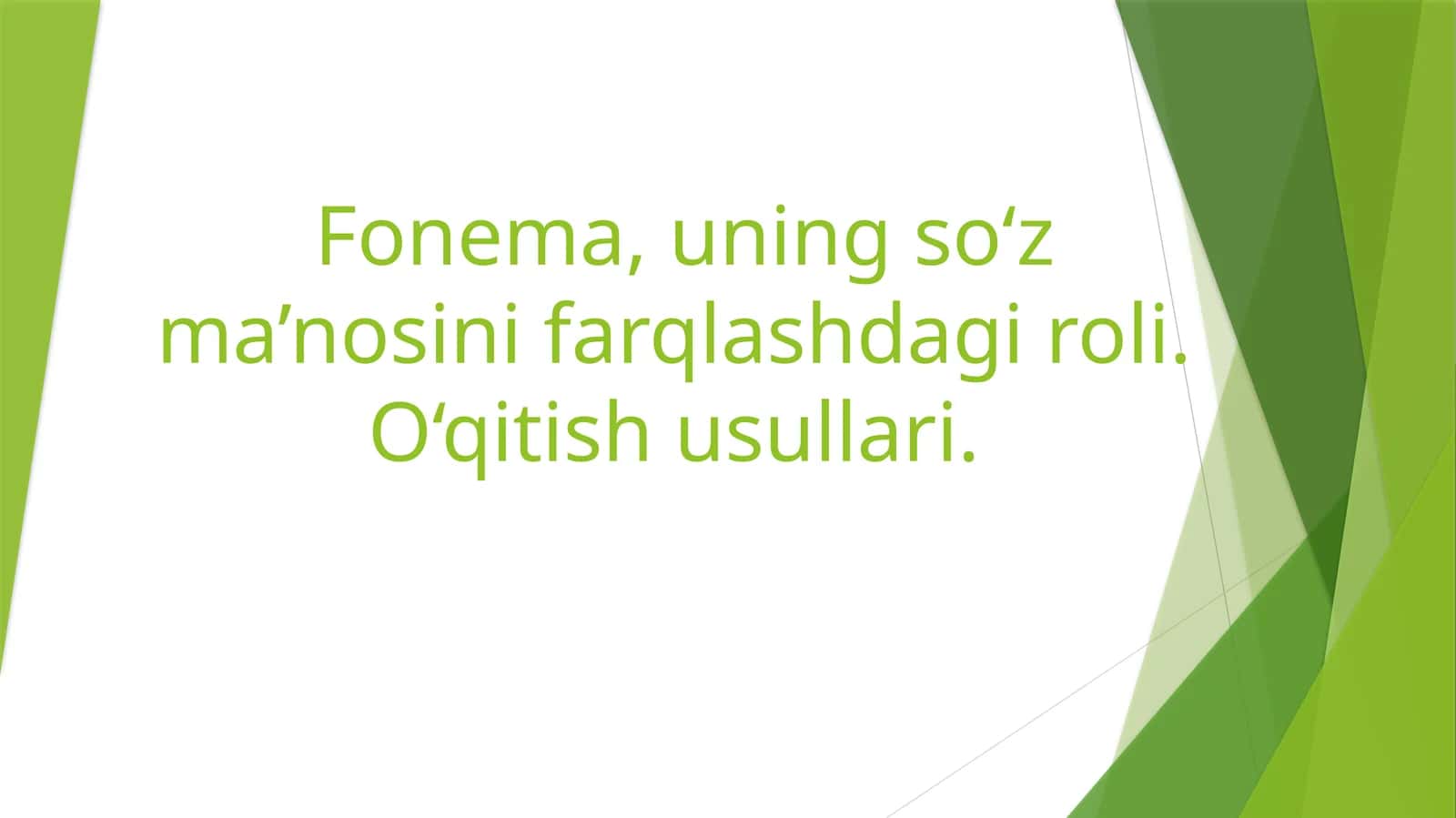 TOVUSH VA FONEMA 1