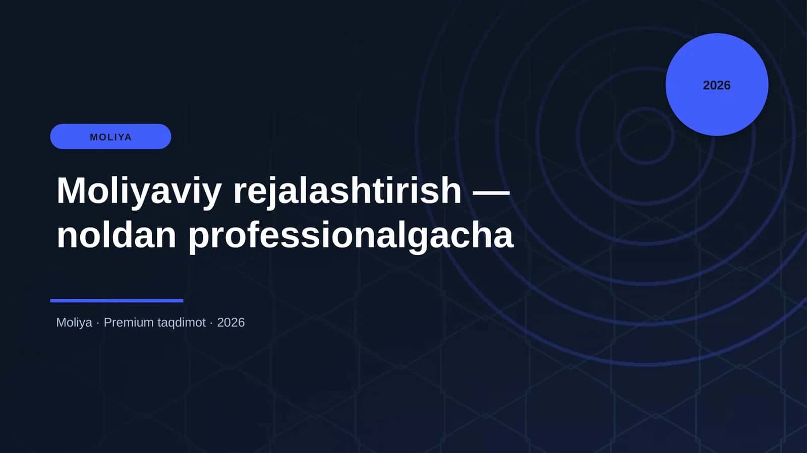 Moliyaviy rejalashtirish — noldan professionalgacha 1