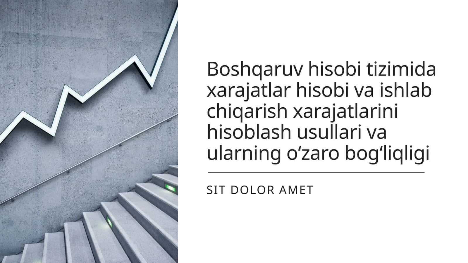 Xarajatlar hisobi 1