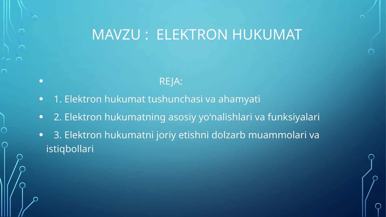 Elektron hukumat 1