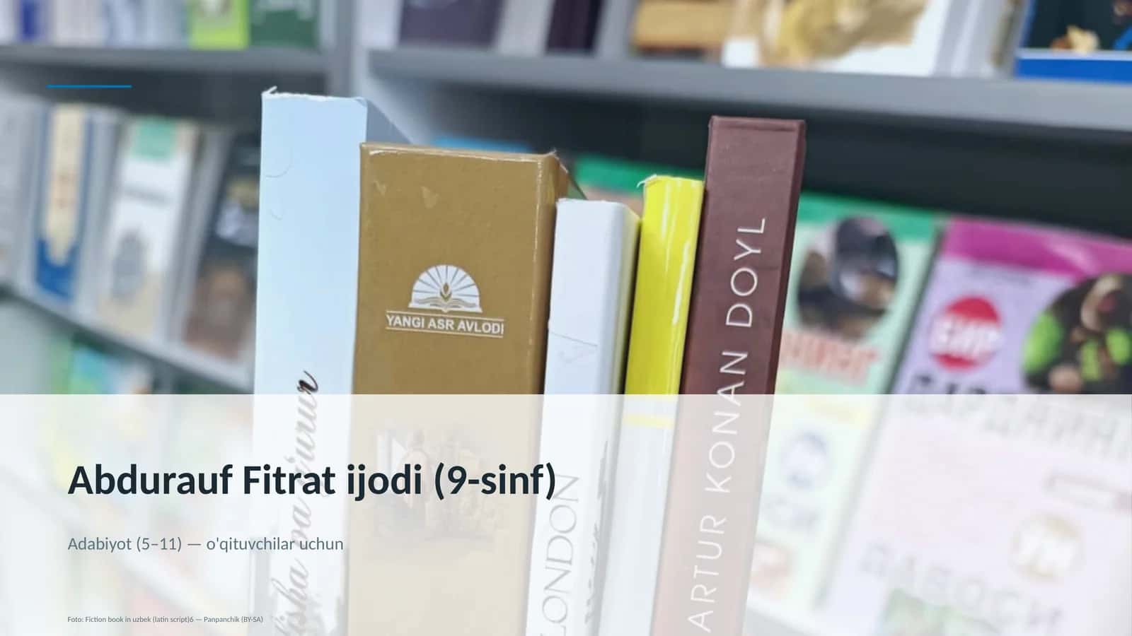 Abdurauf Fitrat ijodi (9-sinf) 1