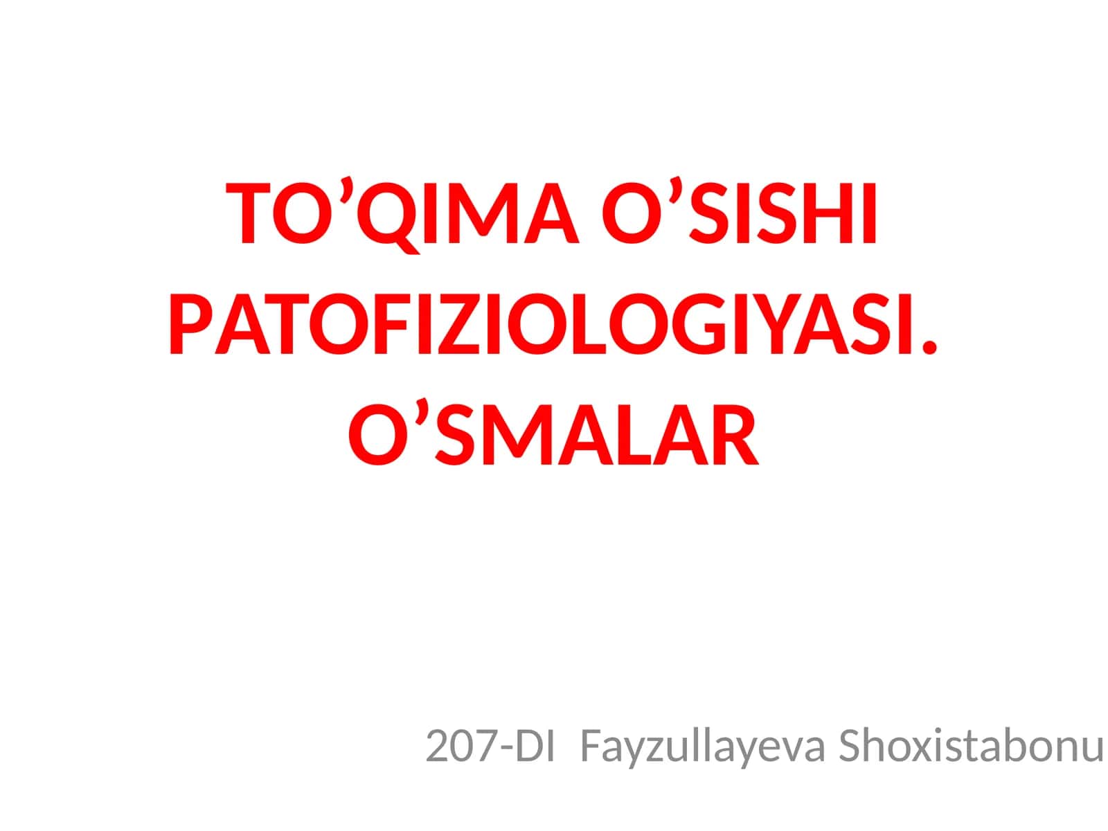 O’SMAL 1