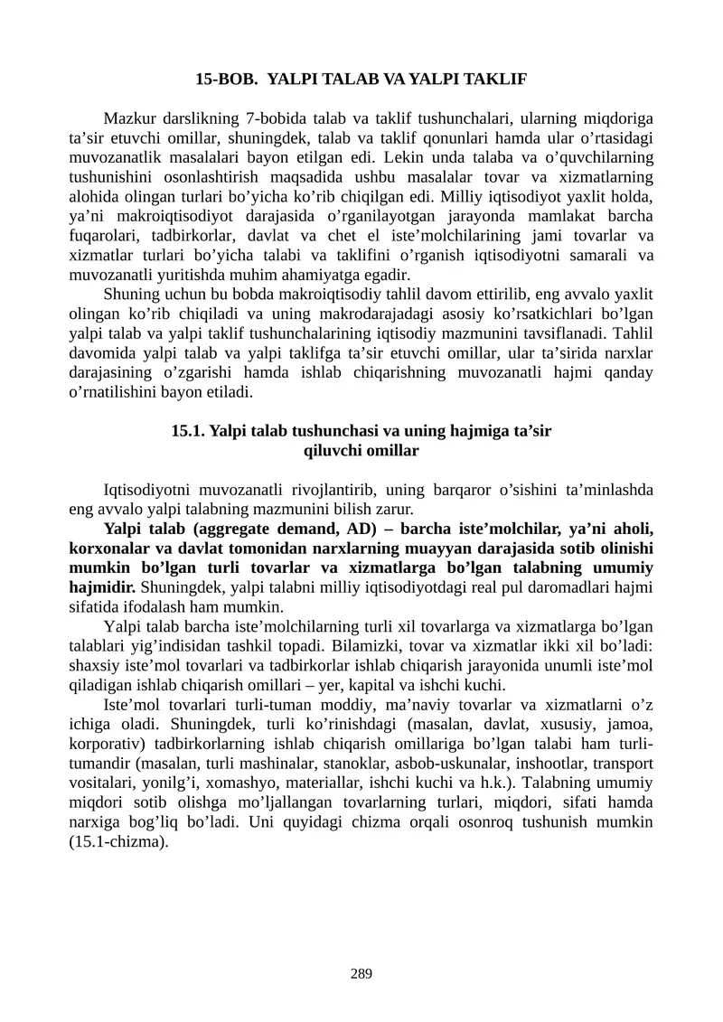 Yalpi talab va yalpi taklif 1
