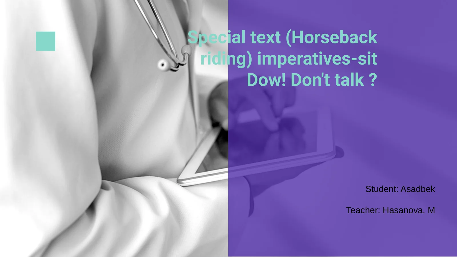 Horseback Riding: Basic Imperatives 1