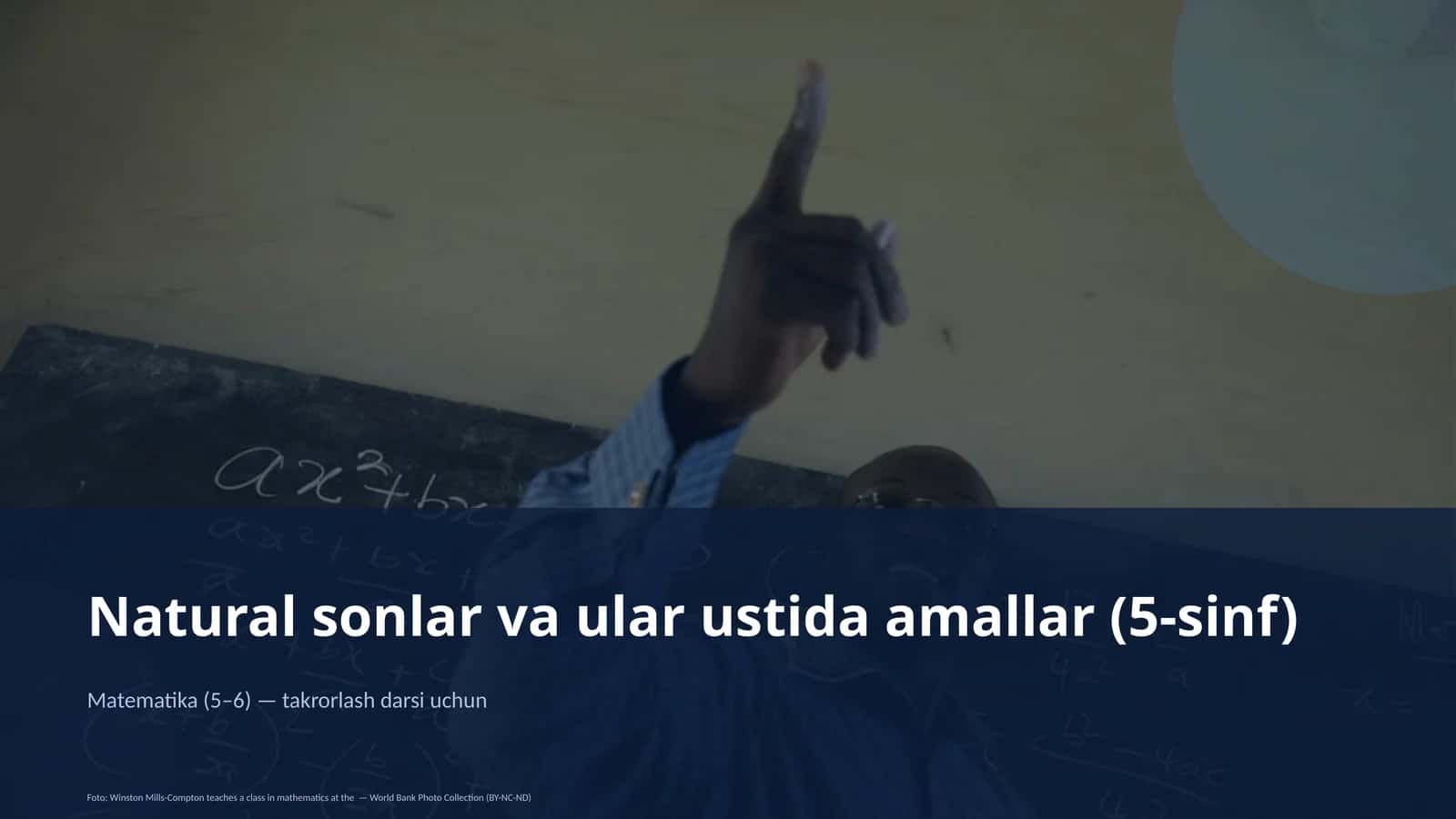 Natural sonlar va ular ustida amallar (5-sinf) 3