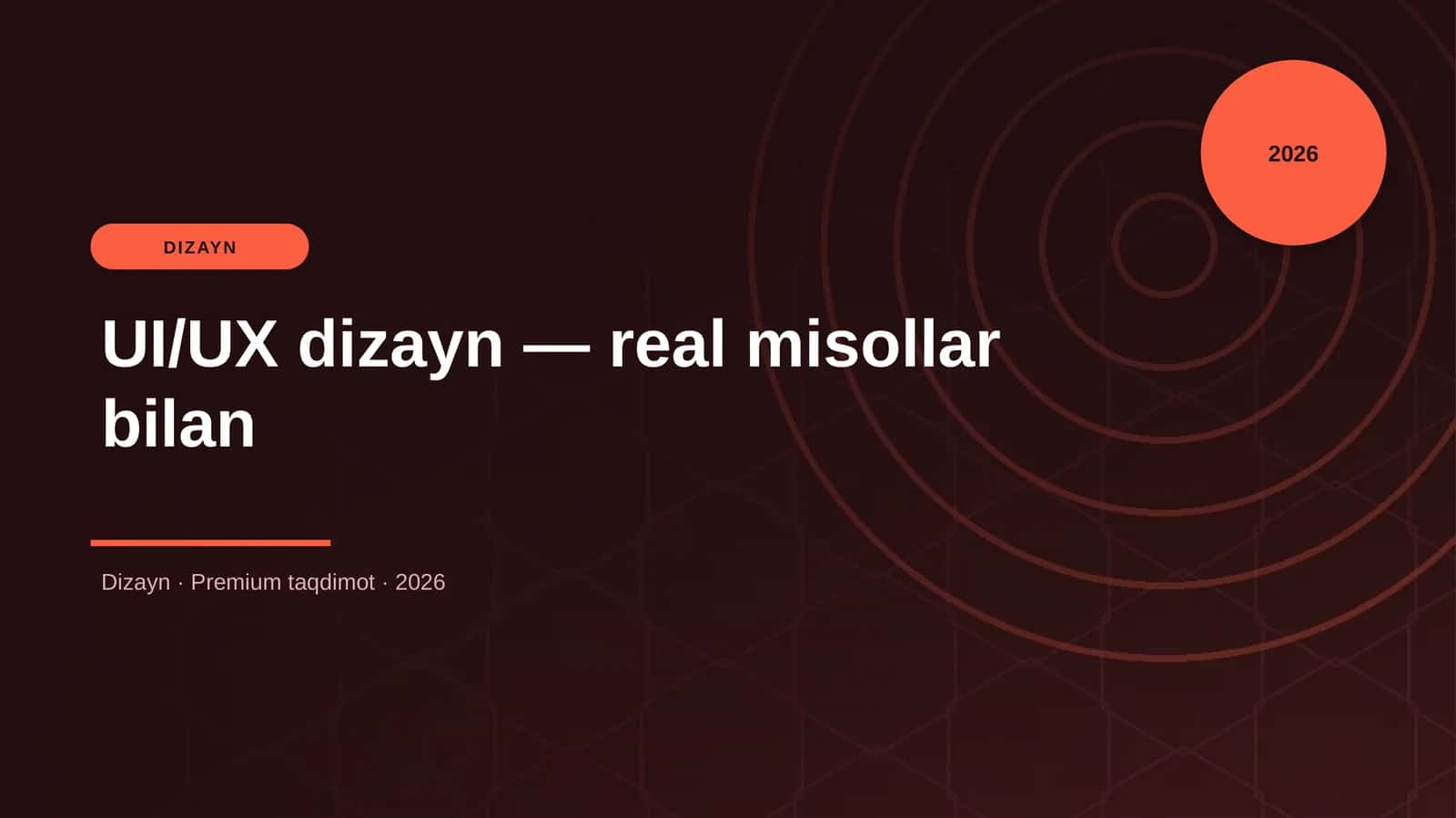 UI/UX dizayn — real misollar bilan 1