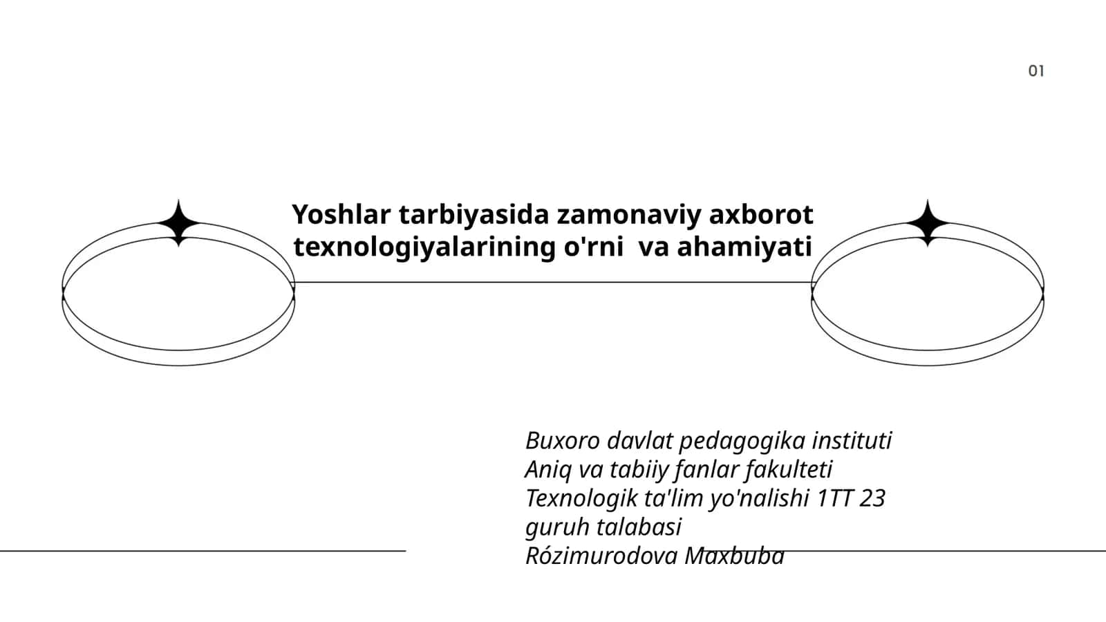 Yoshlar tarbiyasida zamonaviy axborot texnologiyalarining o'rni va ahamiyati 1