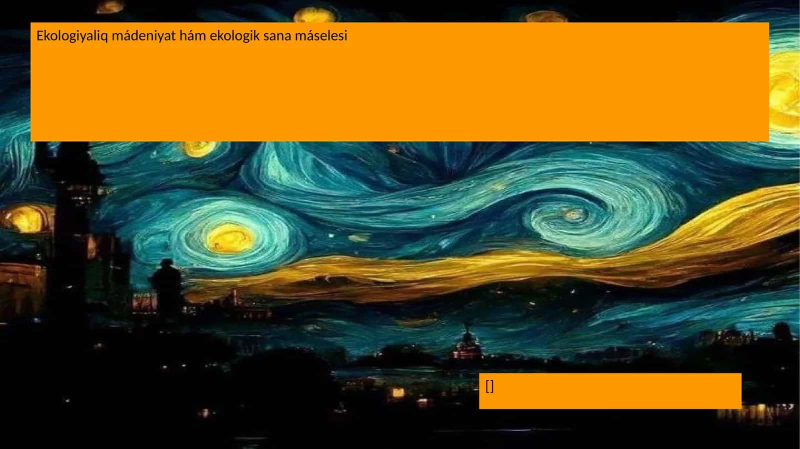 Ekologiyaliq mádeniyat hám ekologik sana máselesi 1