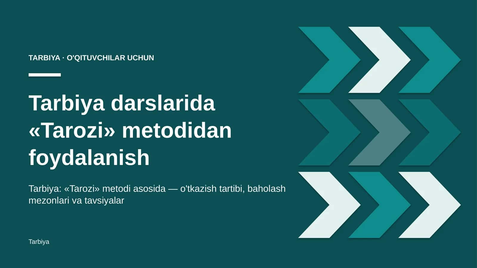 tarbiya darslarida tarozi metodidan foydalanish 3932 1