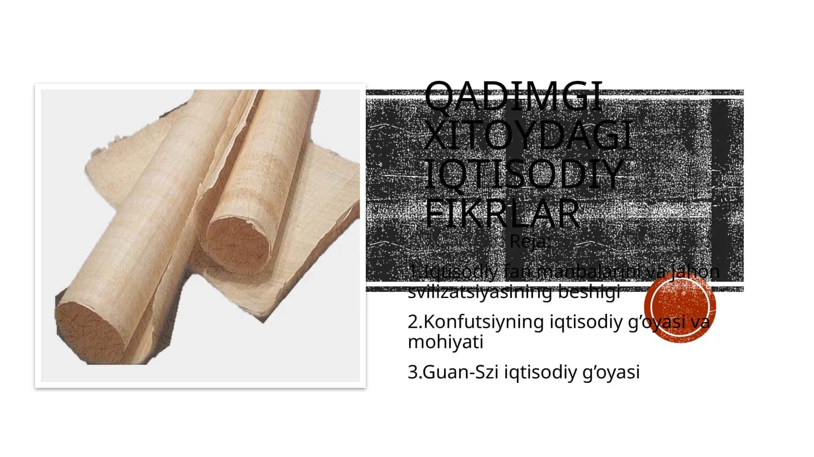 Qadimgi xitoydagi iqtisodiy fikrlar 1