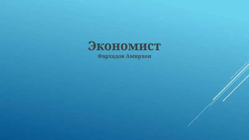 Экономист 1