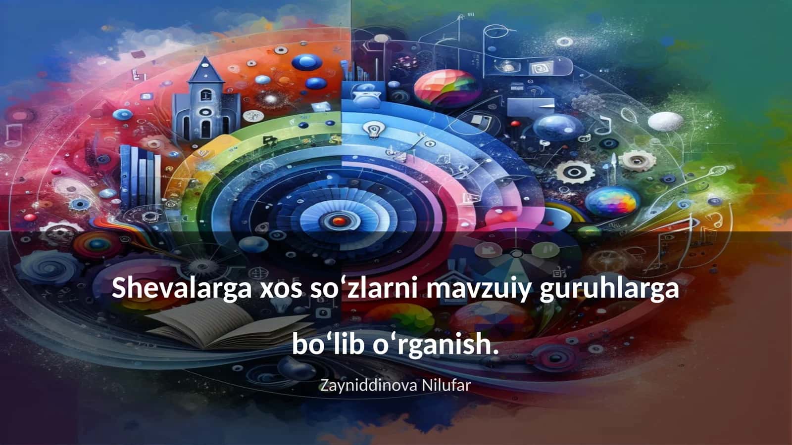 Shevalarga xos so‘zlarni mavzuiy guruhlarga bo‘lib o‘rganish 1