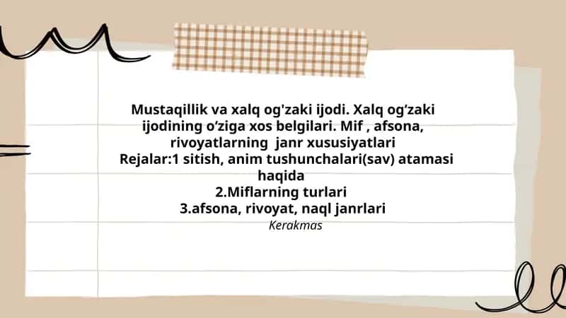 Xalq og'zaki ijodi 1
