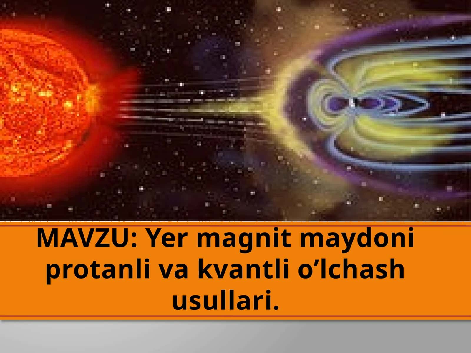 Yermagnitmaydoni protanli vakantli o'lchash usullari 1