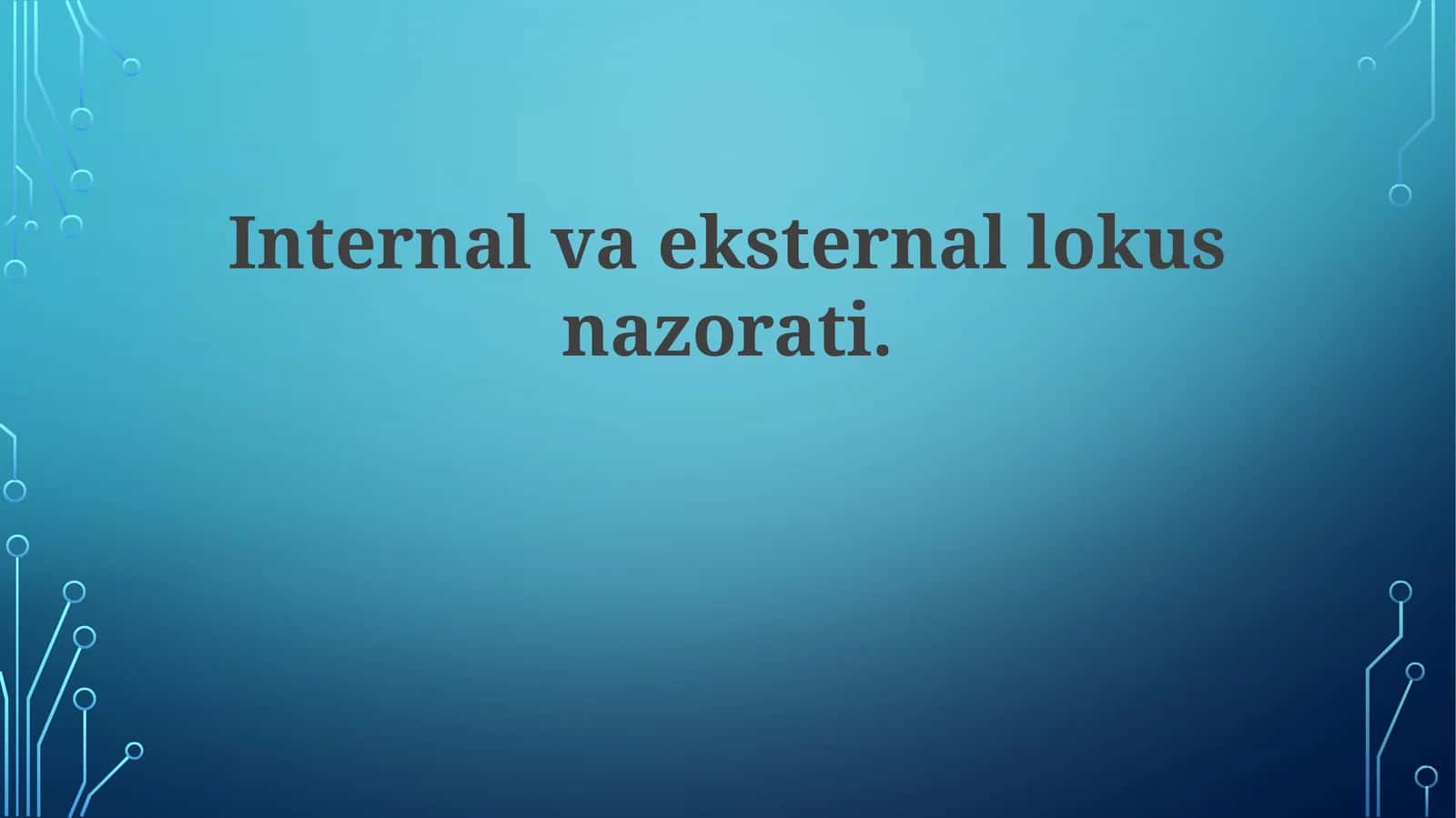 Lokus nazorati 1