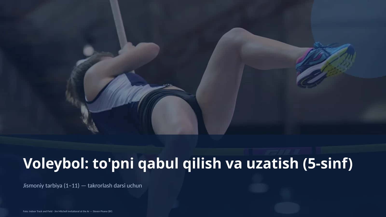 Voleybol: to'pni qabul qilish va uzatish (5-sinf) 1