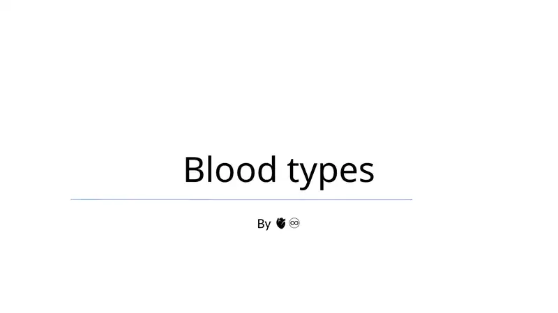 Blood types 1