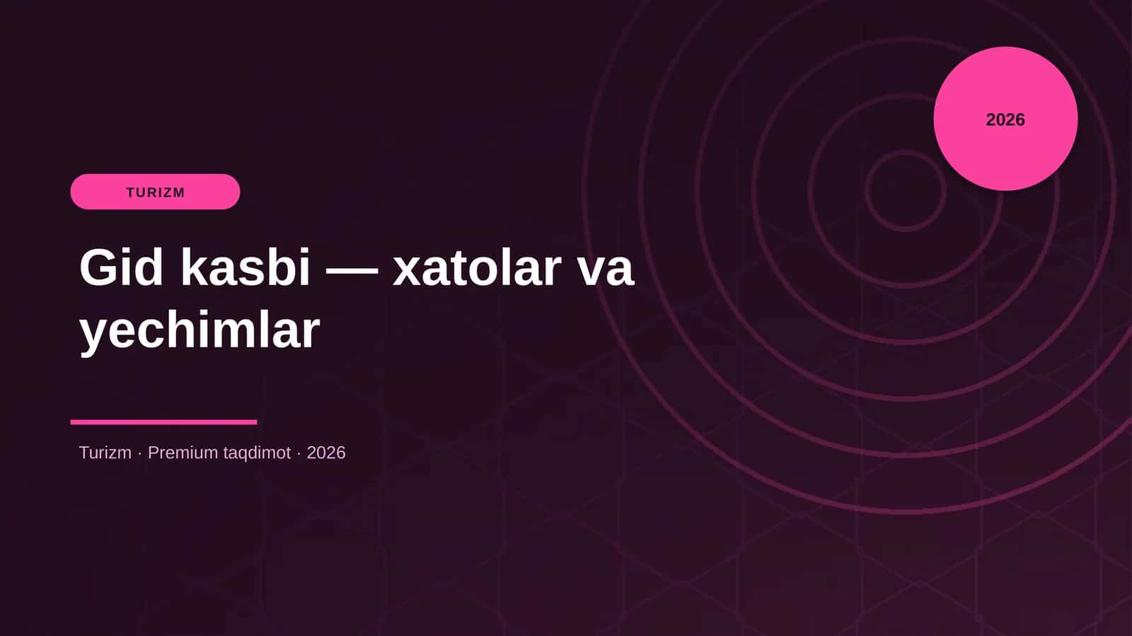 Gid kasbi — xatolar va yechimlar 1