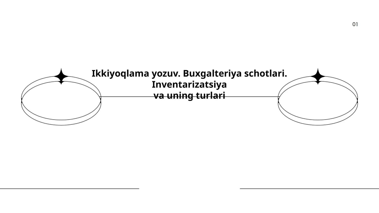 Ikkiyoqlama yozuv. Buxgalteriya schotlari. Inventarizatsiya va uning turlari 1