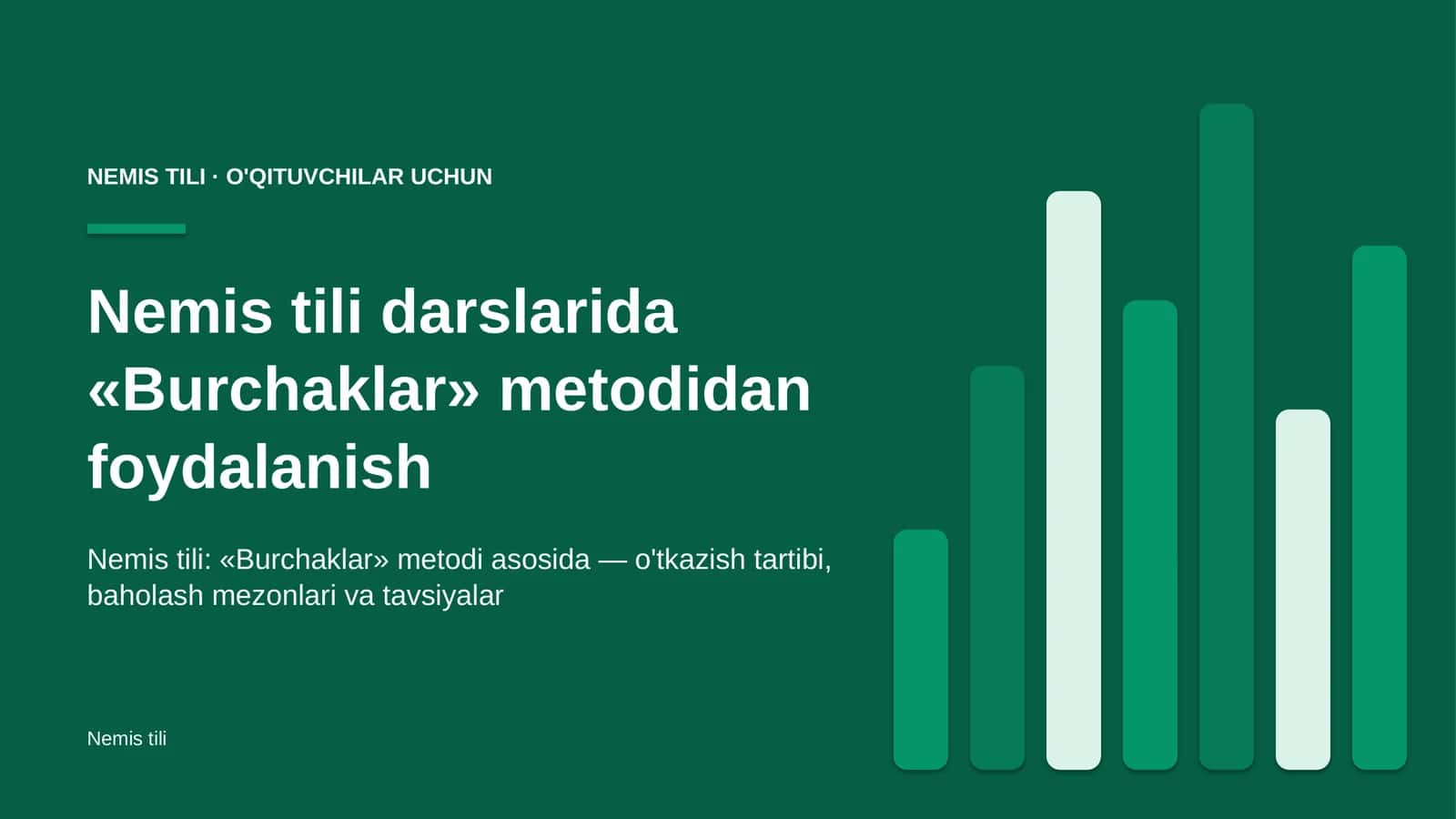 nemis tili darslarida burchaklar metodidan foydalanish 6147 1