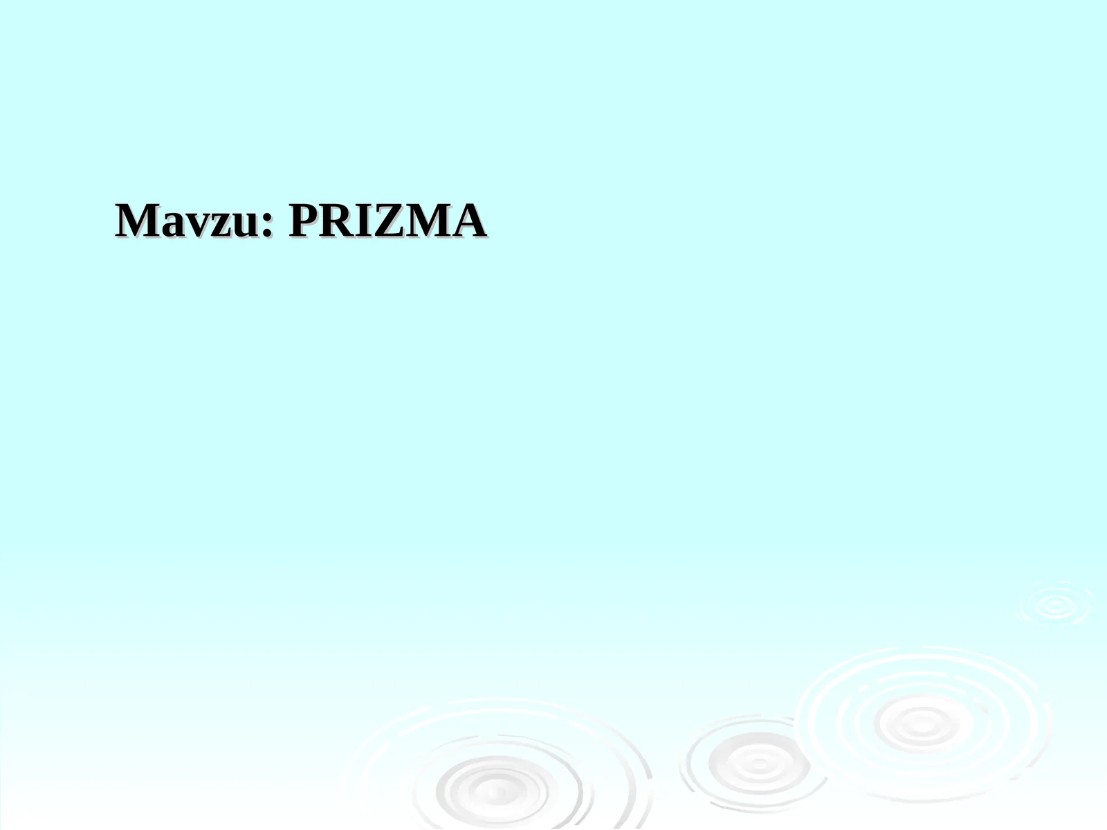 PRIZMA 1