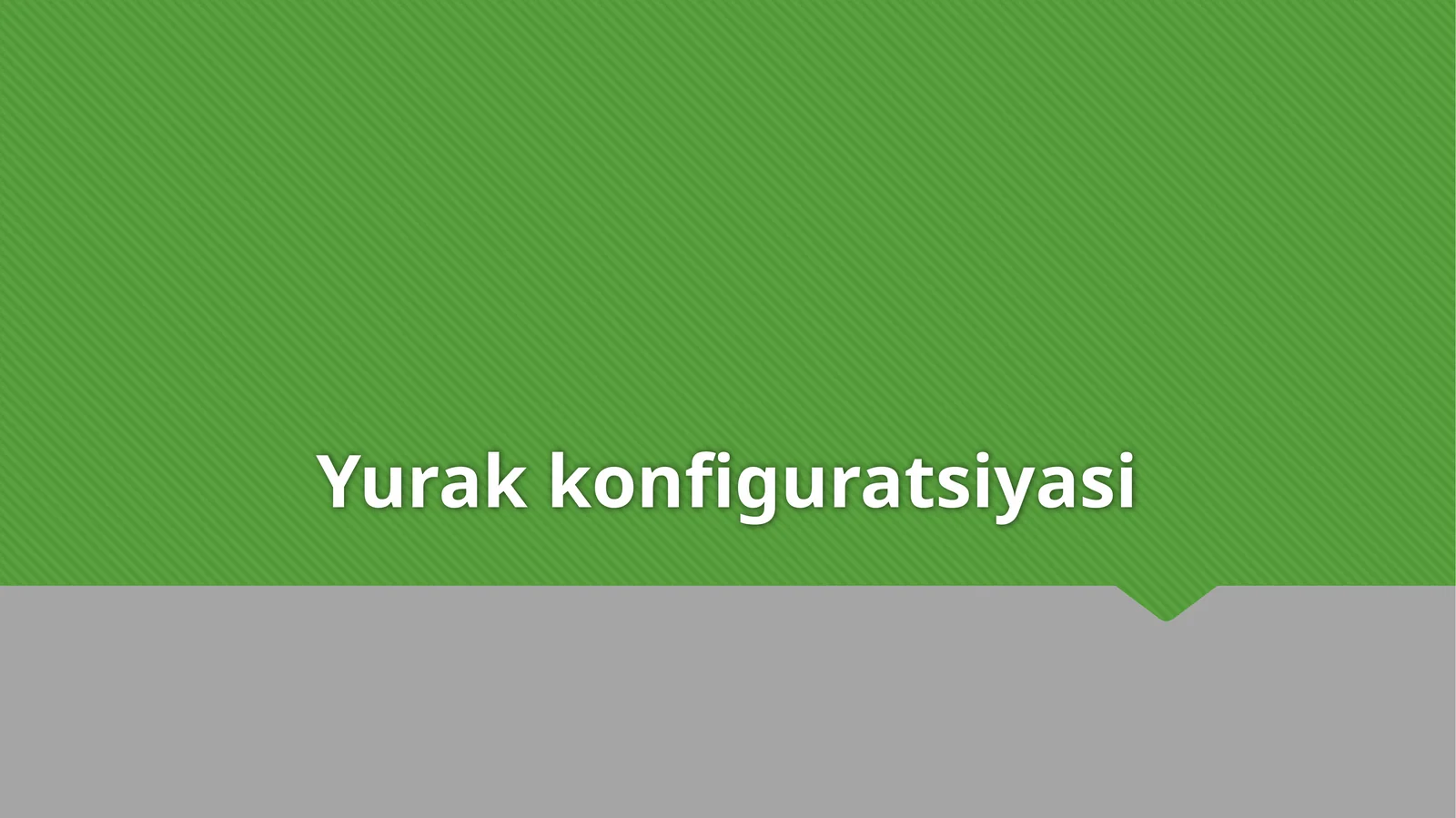 Yurak konfiguratsiyasi 1