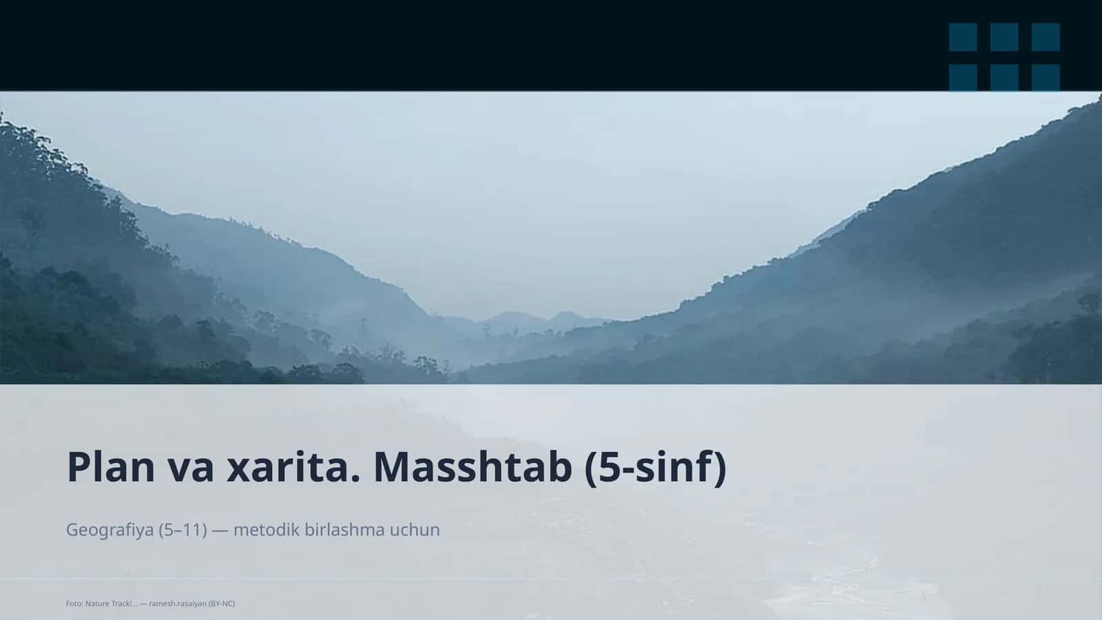 Plan va xarita. Masshtab (5-sinf) 2