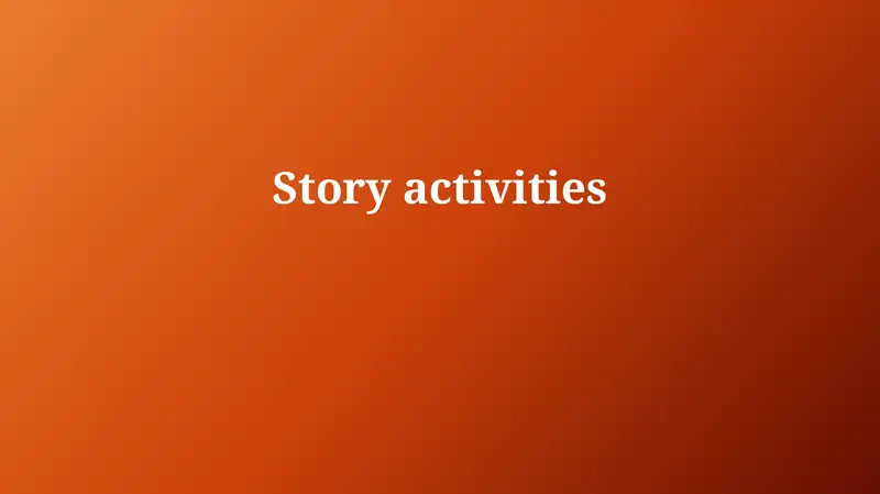 Story activities 1