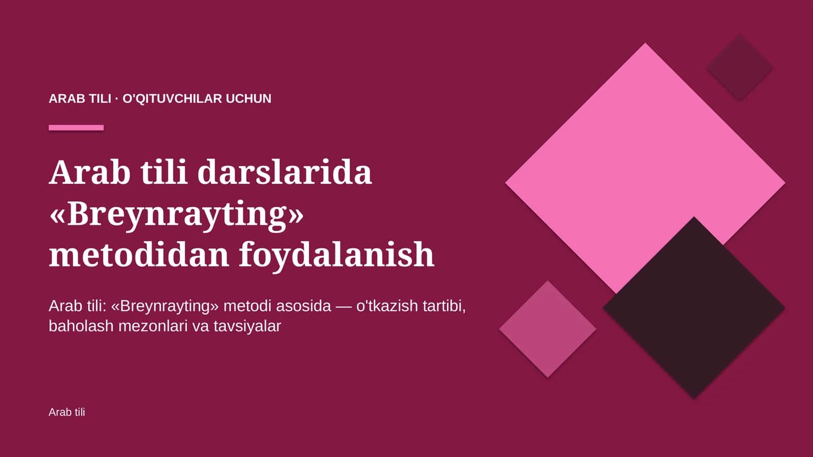arab tili darslarida breynrayting metodidan foydalanish 8089 1