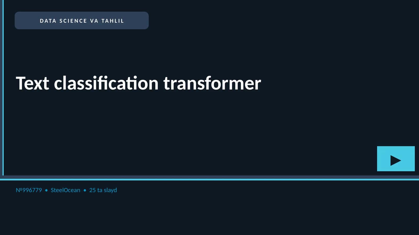 Text classification transformer 1